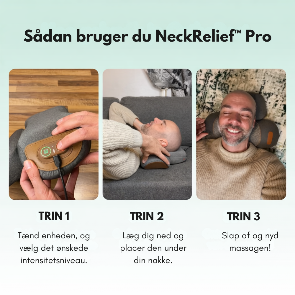 NeckRelief™ Pro | Vågn op med mindre smerte og mere ro