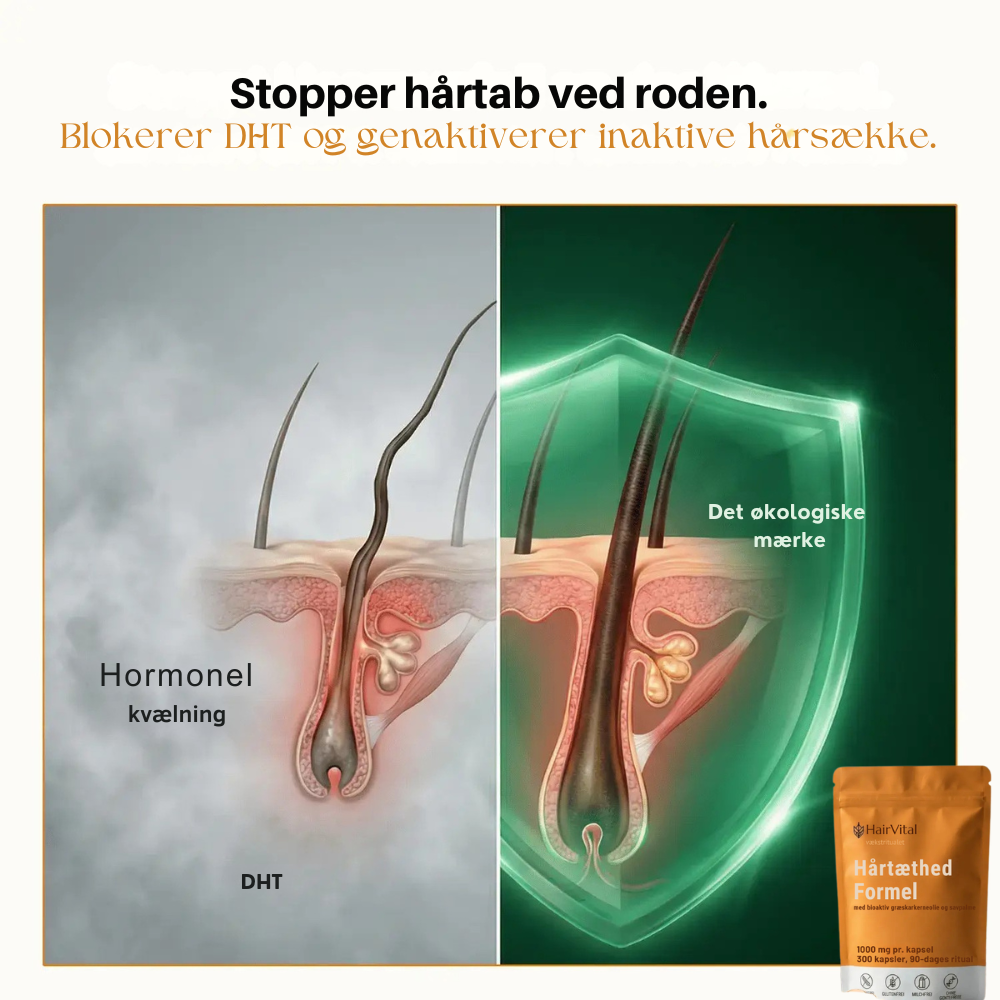 HairVital™ | Styrk dit hår indefra og oplev mere fylde igen