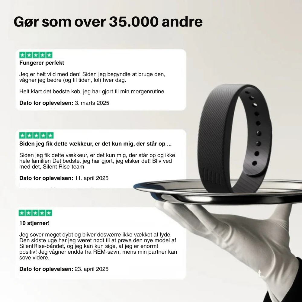 SilentRise™ | Den smarte vibrerende vækkeur til dybdesovere🌙