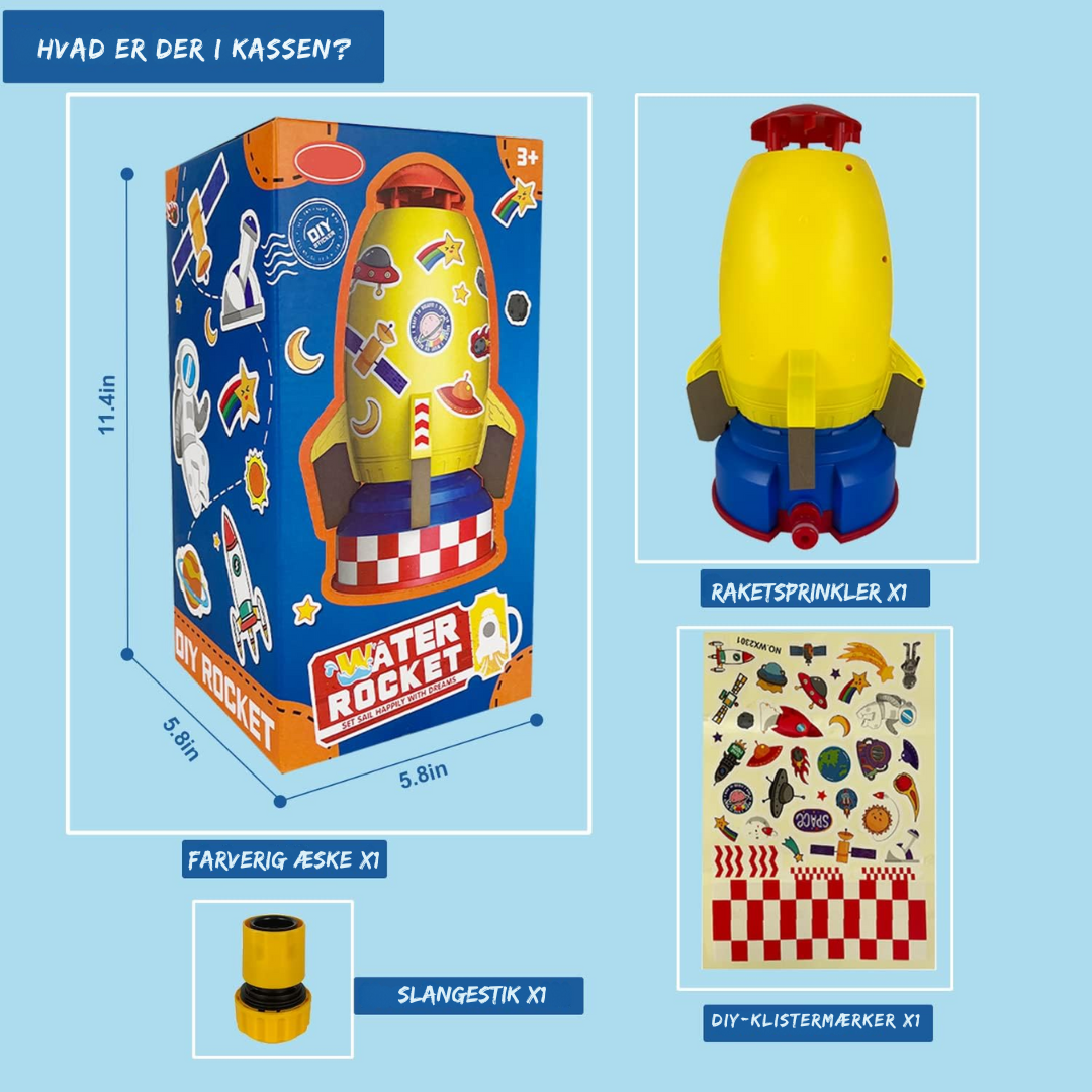 KidSplash™ | Den flyvende vandraket til endeløs sommerleg!