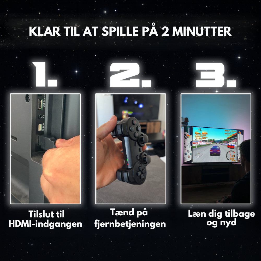 GameWave G11 Pro™ | Bring barndommens spil tilbage i dit liv på et øjeblik