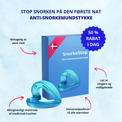 SnorkeStop™ | Få ro i soveværelset og vågn frisk og udhvilet
