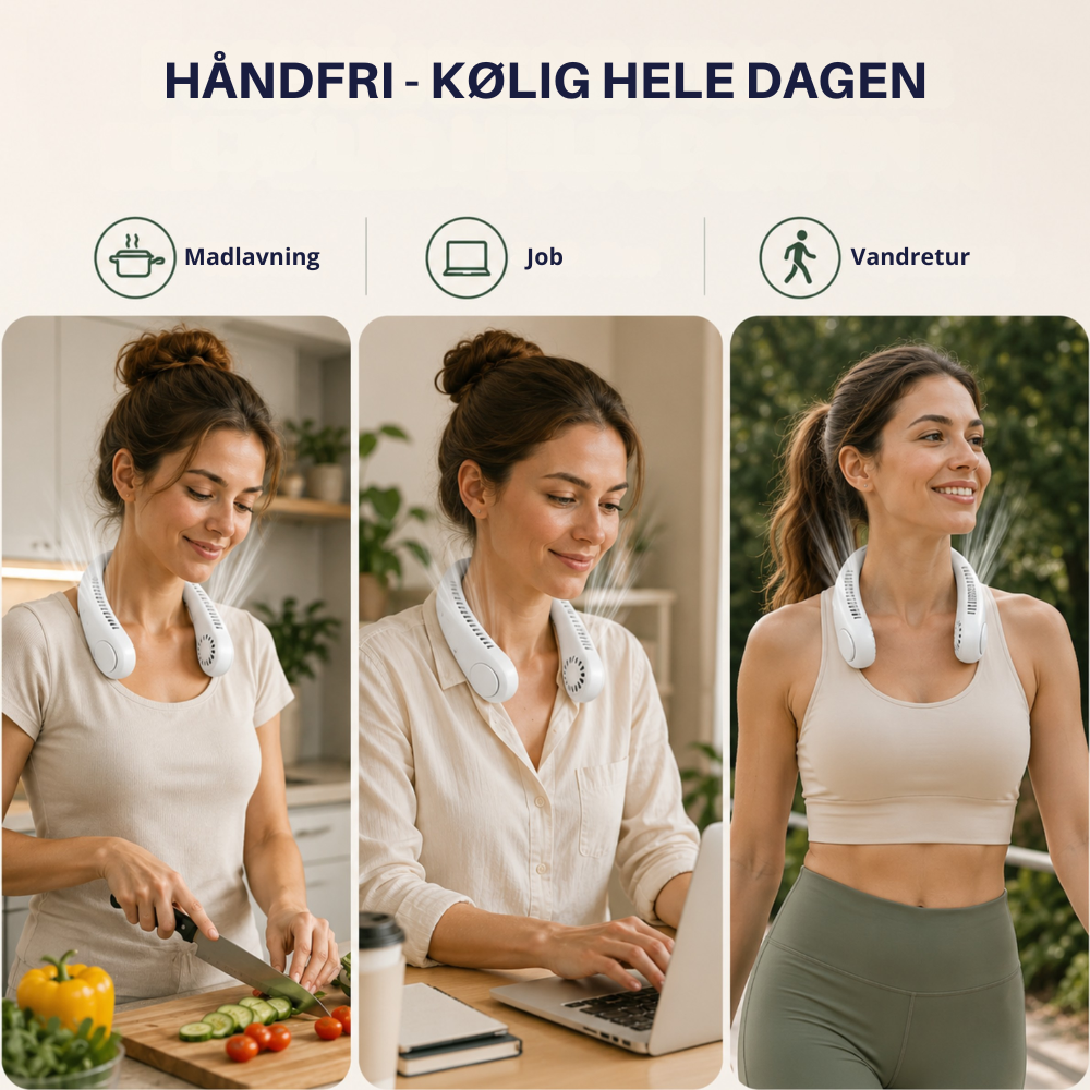 NeckBreeze™ | Hold dig afkølet – uden at holde en ventilator
