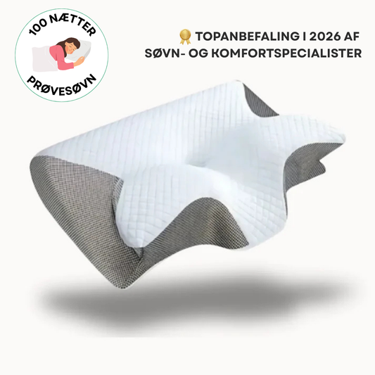 ErgoPillow™ | Sov bedre, vågn friskere – ergonomisk støtte til nakke og ryg hele natten