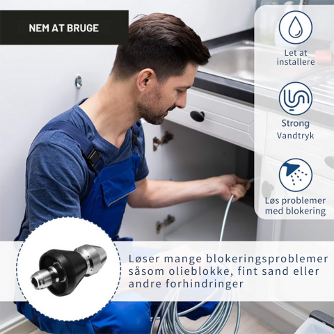 PowerClean™ | Højtryksdyse til kloakrensning
