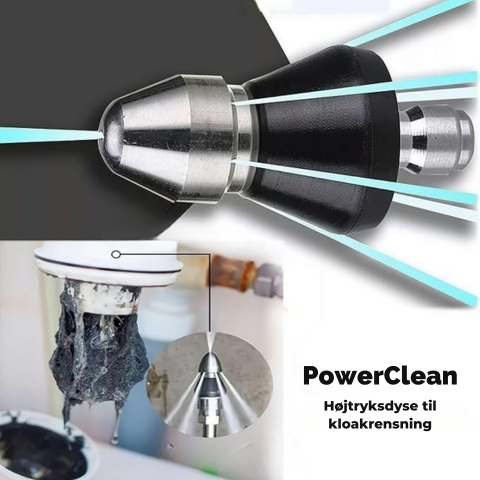 PowerClean™ | Højtryksdyse til kloakrensning
