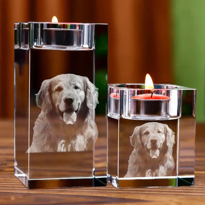 EternaLight™ | Kandelaber med personligt foto i glas