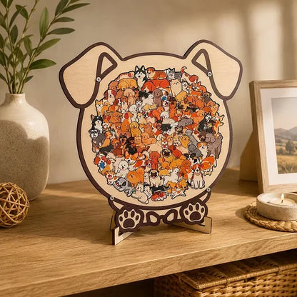 PawPuzzle™ | Dekorativt hundepuslespil med hygge og personlighed