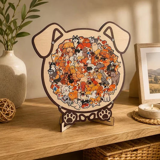 PawPuzzle™ | Dekorativt hundepuslespil med hygge og personlighed