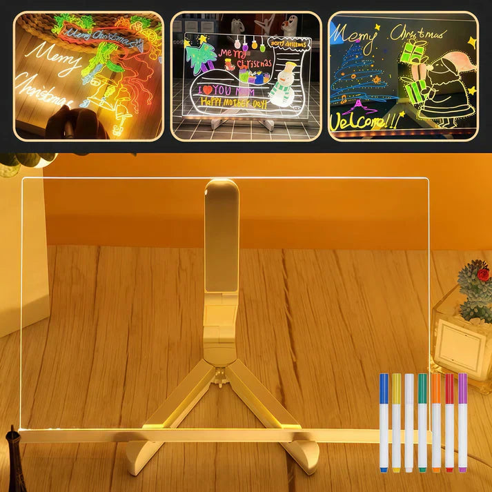 IllumiBoard™ | Lysende LED-tegne- og skrivetavle til børn og virksomheder