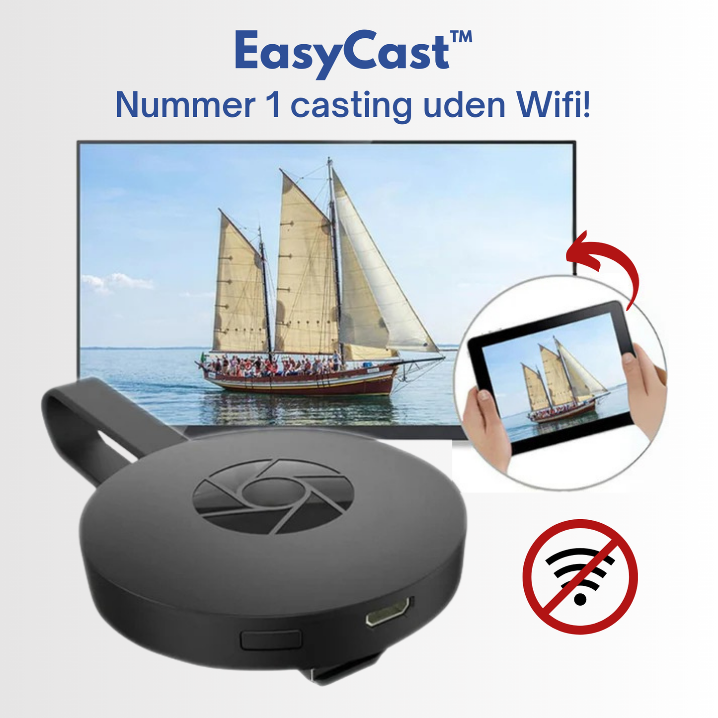 EasyCast™ | Få trådløs CarPlay & Android Auto – uden kabler eller besvær