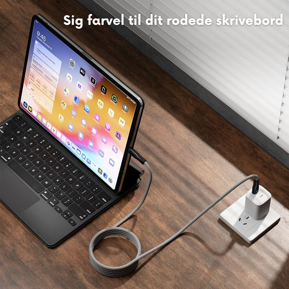 MagCable™ 1.5 mtr | Magnetisk anti-fnidderkabel 1+1 GRATIS