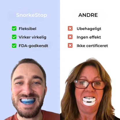 SnorkeStop™ | Få ro i soveværelset og vågn frisk og udhvilet