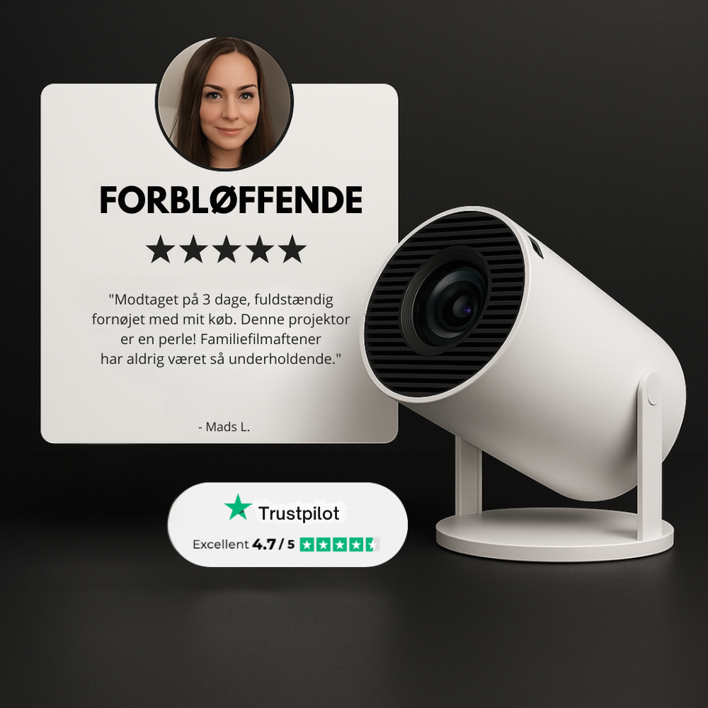 CineBeam™ – Forvandl enhver væg til et ægte biografskærm