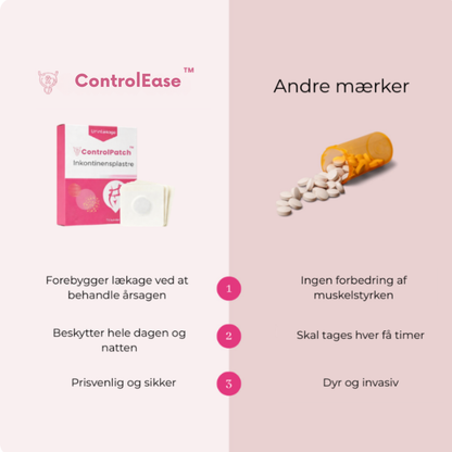ControlEase™ | Diskret støtte til bedre blærekontrol i hverdagen