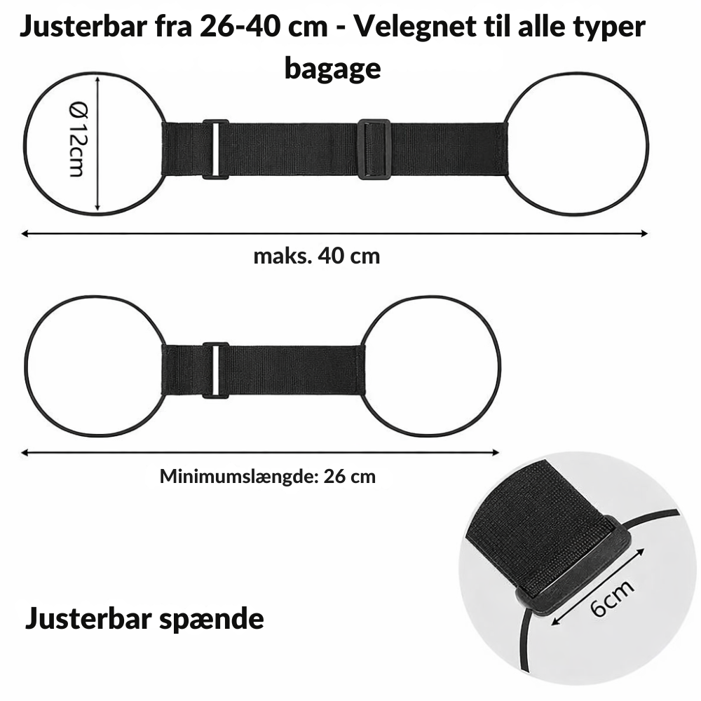 LuggageStrap™ | Rejs lettere med begge hænder fri