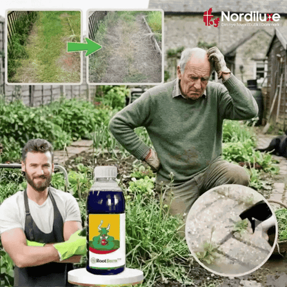 RootBurn™ | Spray direkte på ukrudtet og få weekenden tilbage