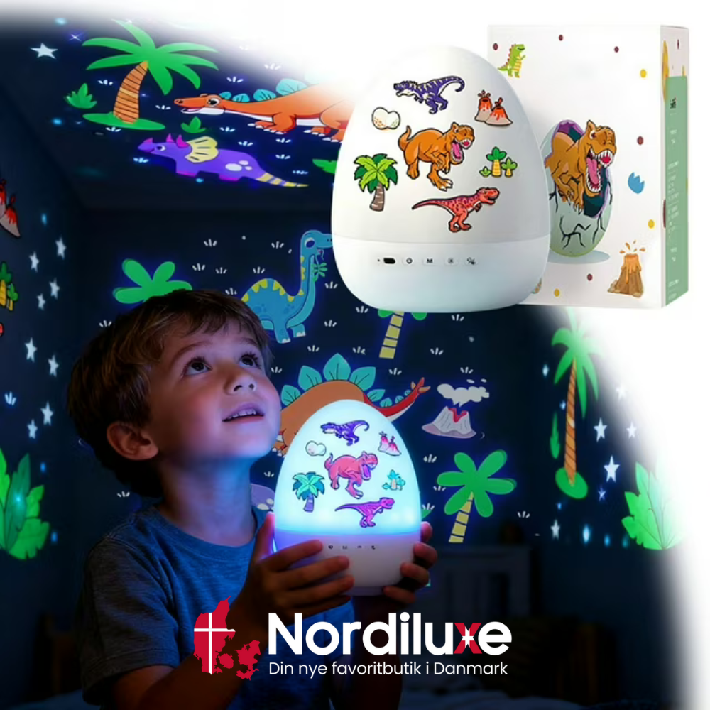 DinoGlow™ | Skærmfri dinosaurmagi til rolige og hyggelige aftener
