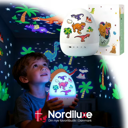 DinoGlow™ | Skærmfri dinosaurmagi til rolige og hyggelige aftener