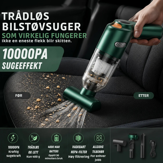 AutoVac™ Pro | Kompakt bilstøvsuger til hurtig rengøring overalt