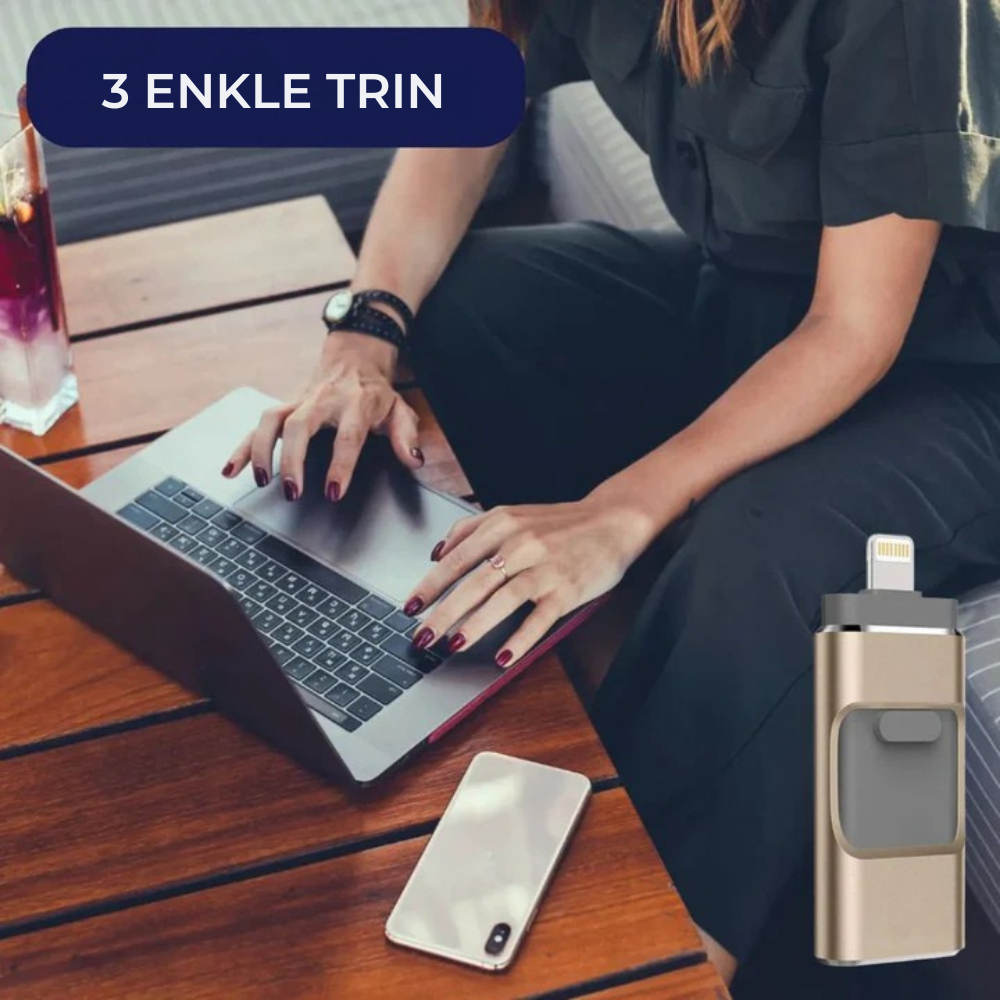 MemoKey™ | 4 i 1 USB-hukommelse - lynhurtig billedoverførsel