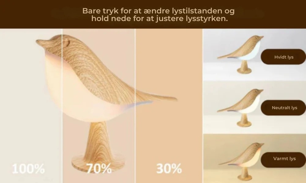 LumiBird™ | Den beroligende lampe der bringer naturens ro ind i dit hjem