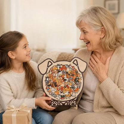 PawPuzzle™ | Dekorativt hundepuslespil med hygge og personlighed