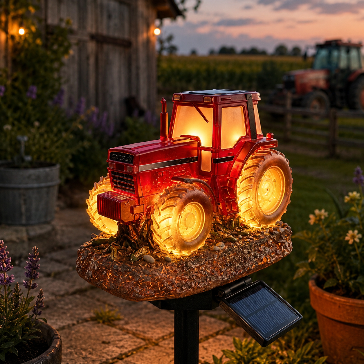GardenGlow™ | Den lille traktor der lyser haven op