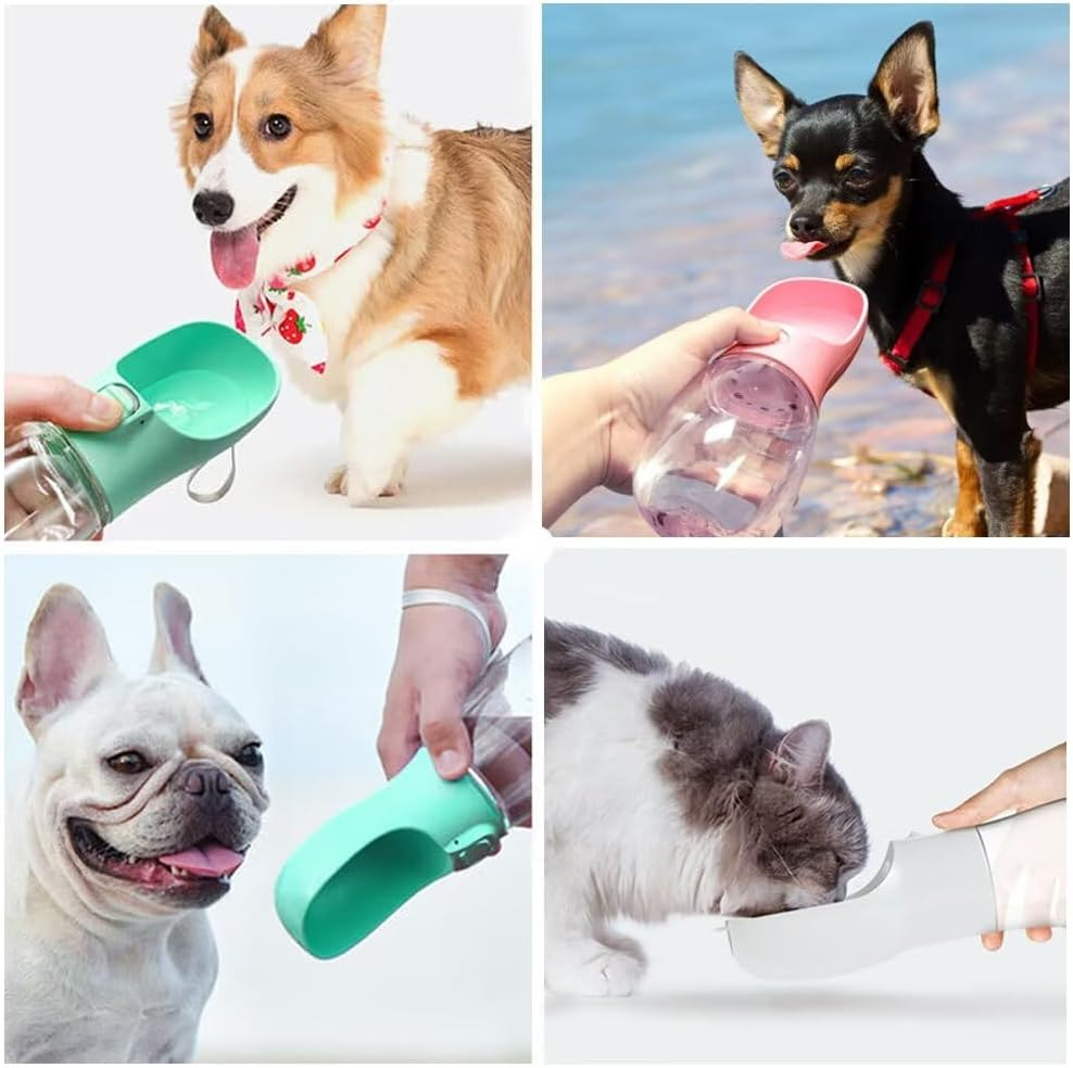 WoofKit™ | 4-i-1 Bærbar Vandflaske til Hunde