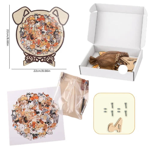 PawPuzzle™ | Dekorativt hundepuslespil med hygge og personlighed