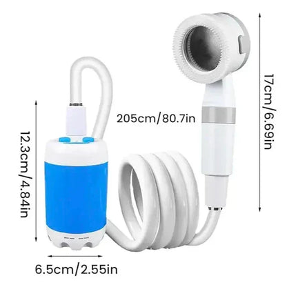 CampFlow™ | Bærbar brusenhed med vandpumpe