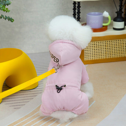 ThermoDog™ | Vandtæt vinterjakke til hunde med D-ring