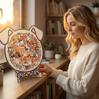 PawPuzzle™ | Dekorativt hundepuslespil med hygge og personlighed