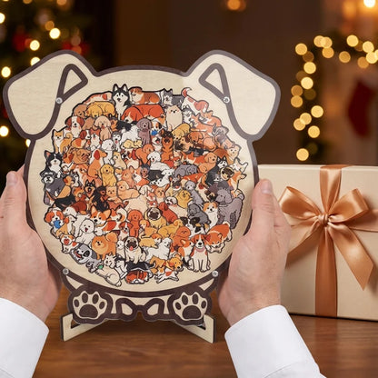 PawPuzzle™ | Dekorativt hundepuslespil med hygge og personlighed